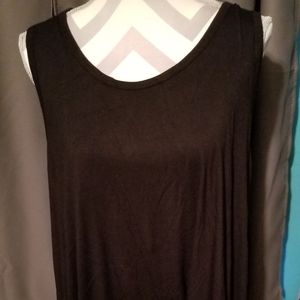 NWT, P & ROSE LEOPARD & BLACK TANK TOP. OVERSIZED.